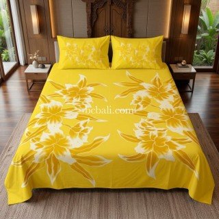 Hot Sale Rayon Bedsheet Hand Painted King Size Made in Bali